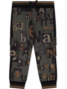 Dolce & Gabbana Kids pantalon à poches cargo - Vert