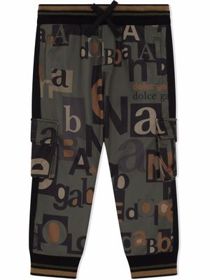 Dolce & Gabbana Kids pantalon à poches cargo - Vert