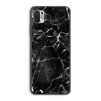 Zwart Marmer 2: Xiaomi Redmi Note 10 5G Transparant Hoesje