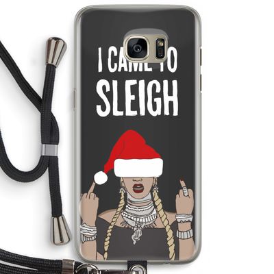 Came To Sleigh: Samsung Galaxy S7 Edge Transparant Hoesje met koord