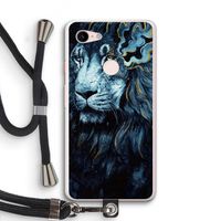 Darkness Lion: Pixel 3 XL Transparant Hoesje met koord
