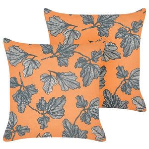 Beliani SPIREA - Sierkussen-Oranje-Polyester