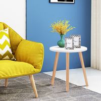 Ronde Koffie Eind Tafel Eetkamer Modern Theetafel Meubilair Thuis Bank Versiering Kleine Ruimtes Ronde Zijtafel Wit