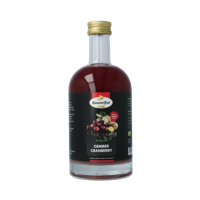Gember sap cranberry bio 500 Milliliter