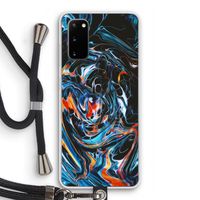 Black Unicorn: Samsung Galaxy S20 Transparant Hoesje met koord