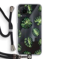 Tropische bladeren: Huawei P40 Lite Transparant Hoesje met koord