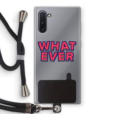 Whatever: Samsung Galaxy Note 10 Transparant Hoesje met koord