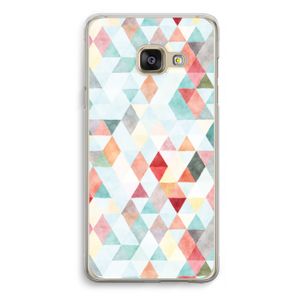 Gekleurde driehoekjes pastel: Samsung Galaxy A3 (2016) Transparant Hoesje