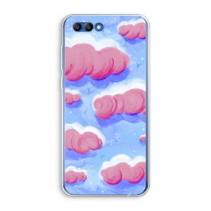 Roze wolken met vogels: Honor 10 Transparant Hoesje