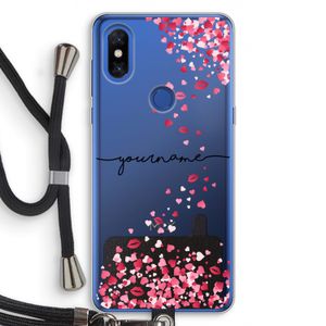 Hartjes en kusjes: Xiaomi Mi Mix 3 Transparant Hoesje met koord
