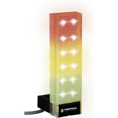 Werma Signaltechnik Combi-signaalgever 690.300.55 Rood, Geel, Groen Meerkleurig 24 V/DC 85 dB