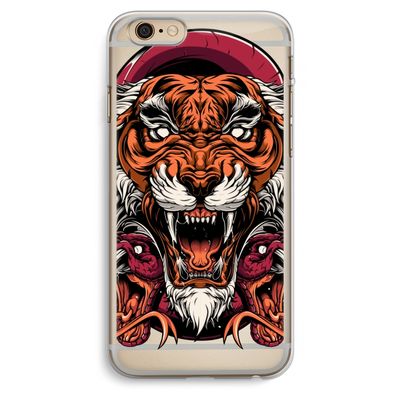 Tiger and Rattlesnakes: iPhone 6 Plus / 6S Plus Transparant Hoesje