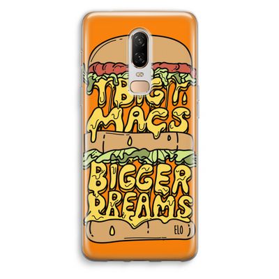 Big Macs Bigger Dreams: OnePlus 6 Transparant Hoesje