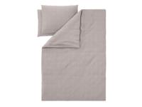 LIVARNO Satijnen dekbedovertrek 200 x 200 cm (Geometrisch/beige)
