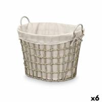 Mand Kipit HX30562 Grijs Polyester Stof Polypropyleen Ijzer Plastic 50 % katoen 51 x 41 x 41 cm 55,6 x 42,5 x 40 cm (6 Stuks)