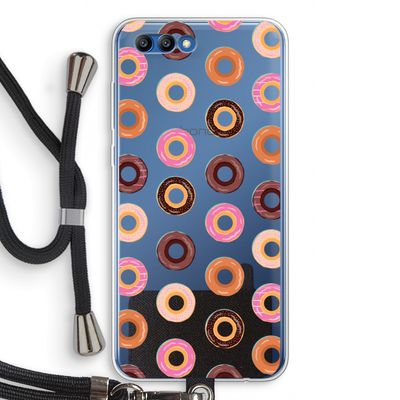 Donuts: Honor 10 Transparant Hoesje met koord