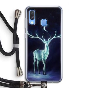 Nightbringer: Samsung Galaxy A40 Transparant Hoesje met koord