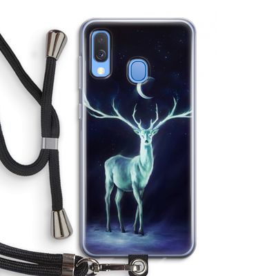 Nightbringer: Samsung Galaxy A40 Transparant Hoesje met koord