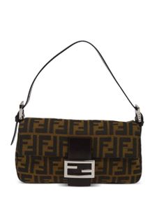 Fendi Pre-Owned sac porté épaule Baguette Zucca (années 1990-2000) - Marron