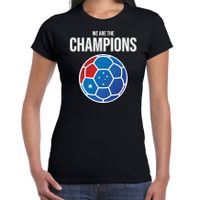 Australie WK supporter t-shirt we are the champions met Australische voetbal zwart dames