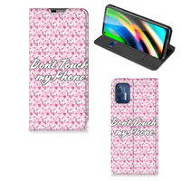 Motorola Moto G9 Plus Design Case Flowers Pink DTMP - thumbnail