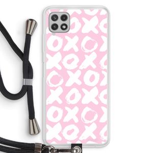 XOXO: Samsung Galaxy A22 4G Transparant Hoesje met koord