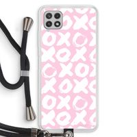 XOXO: Samsung Galaxy A22 4G Transparant Hoesje met koord