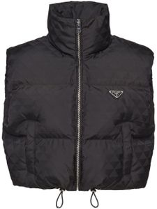 Prada gilet Re-Nylon - Noir