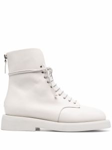 Marsèll bottines en cuir à lacets - Blanc