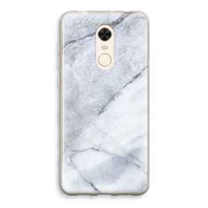 Witte marmer: Xiaomi Redmi 5 Transparant Hoesje