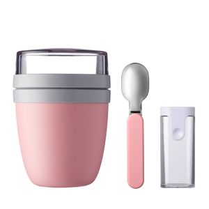 Mepal Ellipse • Lunchpot & vouwlepel • 700ml • Nordic Pink