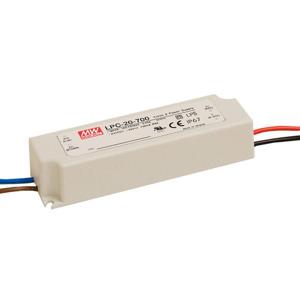 Mean Well LPC-20-700 LED-driver Constante stroomsterkte 21 W 0.7 A 9 - 30 V/DC Niet dimbaar, Overbelastingsbescherming 1 stuk(s)