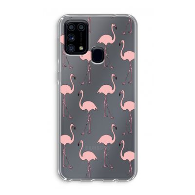 Anything Flamingoes: Samsung Galaxy M31 Transparant Hoesje