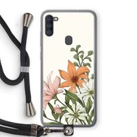 Floral bouquet: Samsung Galaxy A11 Transparant Hoesje met koord