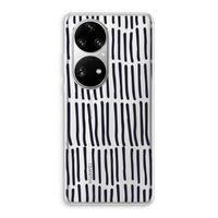 Moroccan stripes: Huawei P50 Pro Transparant Hoesje