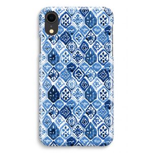 Blauw motief: iPhone XR Volledig Geprint Hoesje