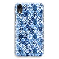 Blauw motief: iPhone XR Volledig Geprint Hoesje