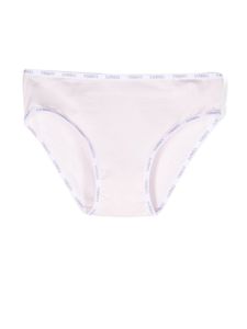 La Perla Kids culotte à logo imprimé - Rose