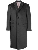 Thom Browne manteau en cachemire à texture grainée - Gris