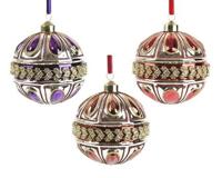 Kerstbal glas d10 cm a3 Decoris - Decoris