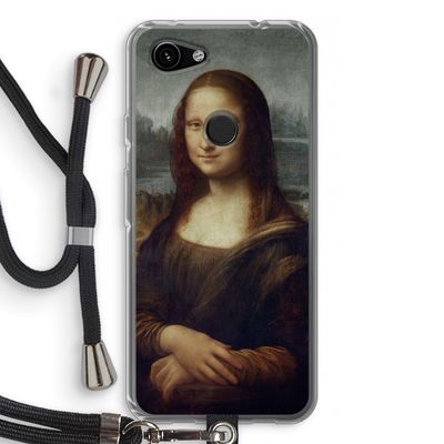Mona Lisa: Pixel 3a Transparant Hoesje met koord