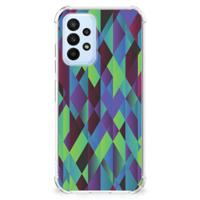 Samsung Galaxy A23 Shockproof Case Abstract Green Blue