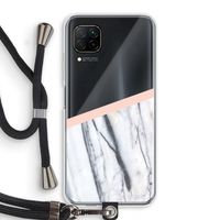 A touch of peach: Huawei P40 Lite Transparant Hoesje met koord