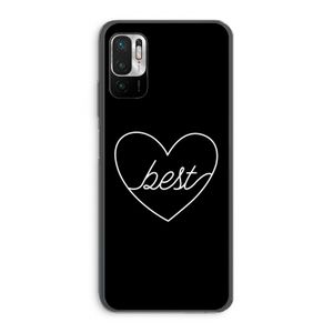 Best heart black: Xiaomi Redmi Note 10 5G Transparant Hoesje