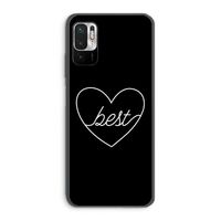 Best heart black: Xiaomi Redmi Note 10 5G Transparant Hoesje
