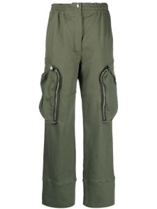 Blanca Vita pantalon droit à poches cargo - Vert