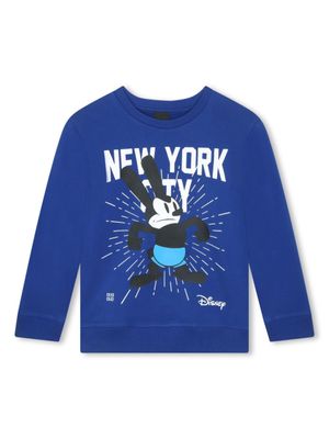 Givenchy Kids x Disney sweat en coton à imprimé Oswald - Bleu