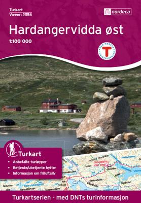 Wandelkaart 2556 Turkart Hardangervidda Øst | Nordeca