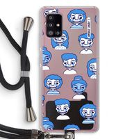 Gezichtjes: Samsung Galaxy A51 5G Transparant Hoesje met koord