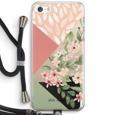Sweet heaven geometrics: iPhone 5 / 5S / SE Transparant Hoesje met koord